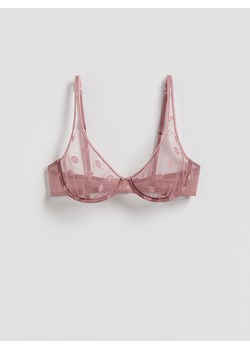 Reserved - Miękki biustonosz z fiszbinami - brudny róż ze sklepu Reserved w kategorii Biustonosze - zdjęcie 186127575