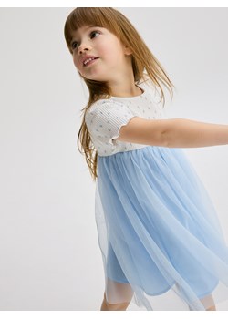 Reserved - Sukienka z tiulowym dołem - jasnoniebieski - id: 268DA-05X - marki Reserved - 186127799 Reserved - Sukienka z tiulowym dołem - jasnoniebieski ze sklepu Reserved w kategorii Sukienki dziewczęce - zdjęcie 186127799