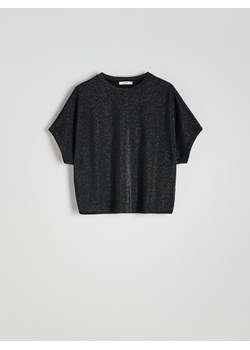 Reserved - Bluzka z metalizowaną nicią - czarny ze sklepu Reserved w kategorii Bluzki damskie - zdjęcie 186127906