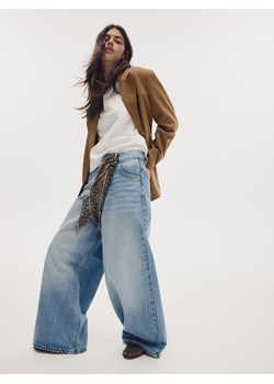Reserved - Jeansy z szerokimi nogawkami - niebieski ze sklepu Reserved w kategorii Jeansy damskie - zdjęcie 186129016