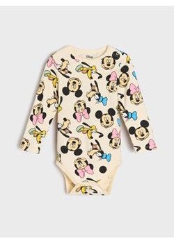 Sinsay - Bawełniane body ze wzorkiem Minnie Mouse - kremowy ze sklepu Sinsay w kategorii Odzież dla niemowląt - zdjęcie 186130336
