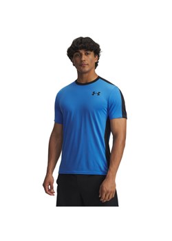 Męska koszulka treningowa Under Armour HeatGear Wordmark - niebieska ze sklepu Sportstylestory.com w kategorii T-shirty męskie - zdjęcie 186132469