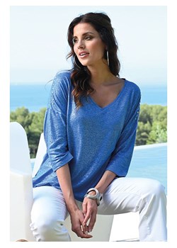 Bleu d&apos;Azur Koszulka &quot;Minaur&quot; w kolorze niebieskim ze sklepu Limango Polska w kategorii Bluzki damskie - zdjęcie 186133726