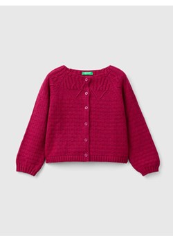 Benetton Kardigan w kolorze czerwonym ze sklepu Limango Polska w kategorii Swetry dziewczęce - zdjęcie 186133836