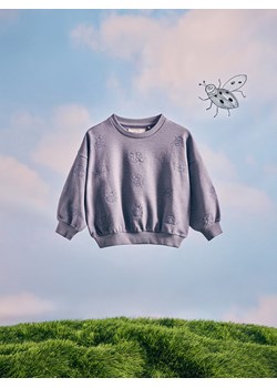 Reserved - Bawełniana bluza oversize - granatowy ze sklepu Reserved w kategorii Bluzy chłopięce - zdjęcie 186134835