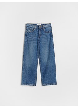 Reserved - Jeansy wide leg z wysokim stanem - niebieski ze sklepu Reserved w kategorii Spodnie dziewczęce - zdjęcie 186135419