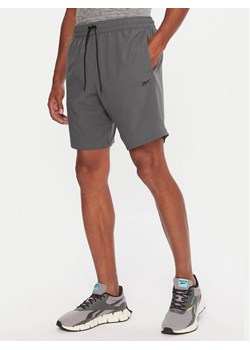 Reebok Szorty sportowe RK25181CCM Szary Regular Fit ze sklepu MODIVO w kategorii Spodenki męskie - zdjęcie 186136529