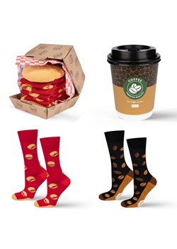 Skarpetki Kawa w Kubku i Hamburger 2-pak ze sklepu Sklep SOXO w kategorii Skarpetki damskie - zdjęcie 186137328