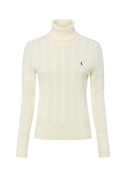 Polo Ralph Lauren Wełniany sweter damski z zawartością kaszmiru Kobiety Kaszmir écru jednolity ze sklepu vangraaf w kategorii Swetry damskie - zdjęcie 186137847