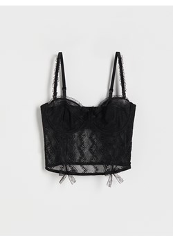 Reserved - Koronkowy gorset - czarny ze sklepu Reserved w kategorii Gorsety - zdjęcie 186138617