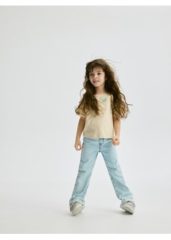 Reserved - Jeansy flare high waist - niebieski ze sklepu Reserved w kategorii Spodnie dziewczęce - zdjęcie 186138817