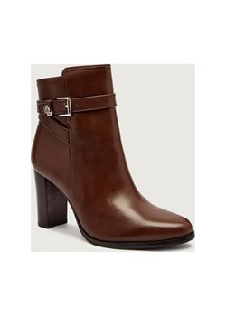 LAUREN RALPH LAUREN Skórzane botki na słupku Brooke II ze sklepu Gomez Fashion Store w kategorii Botki - zdjęcie 186139385