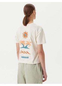 Quiksilver T-Shirt EQWZT03181 Beżowy Relaxed Fit ze sklepu MODIVO w kategorii Bluzki damskie - zdjęcie 186140765