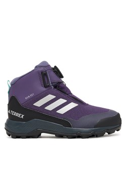 adidas Trekkingi Terrex Winter Mid BOA RAIN.RDY Hiking JS2970 Fioletowy ze sklepu MODIVO w kategorii Buty trekkingowe damskie - zdjęcie 186140809