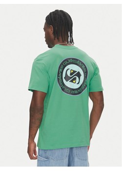 Quiksilver T-Shirt Circle Back Ss EQYZT08054 Zielony Regular Fit ze sklepu MODIVO w kategorii T-shirty męskie - zdjęcie 186140829