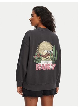 Roxy Bluza ERJFT04997 Czarny Relaxed Fit ze sklepu MODIVO w kategorii Bluzy damskie - zdjęcie 186140905