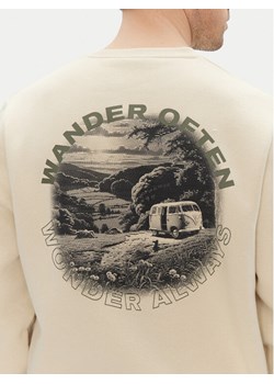Hunter Bluza May HARM0058251 Beżowy Relaxed Fit ze sklepu MODIVO w kategorii Bluzy męskie - zdjęcie 186140908