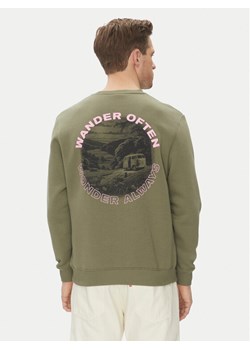 Hunter Bluza May HARM0058251 Khaki Relaxed Fit ze sklepu MODIVO w kategorii Bluzy męskie - zdjęcie 186140915