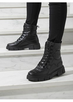 Lorenzo Classic Czarne Buty Damskie ze sklepu royalfashion.pl w kategorii Workery damskie - zdjęcie 186141628