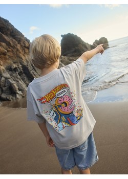 Reserved - T-shirt Hot Wheels - jasnoszary ze sklepu Reserved w kategorii T-shirty chłopięce - zdjęcie 186142067