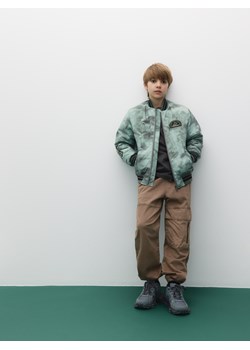 Reserved - Bawełniane spodnie jogger - brązowy ze sklepu Reserved w kategorii Spodnie chłopięce - zdjęcie 186142177