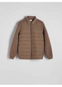 Reserved - Pikowana kurtka ze stójką - brązowy ze sklepu Reserved w kategorii Kurtki męskie - zdjęcie 186142347