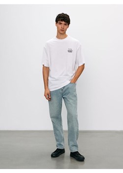 Sinsay - Koszulka z nadrukiem na plecach Rick & Morty - biały ze sklepu Sinsay w kategorii T-shirty męskie - zdjęcie 186143397