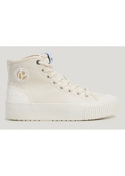 Pepe Jeans FOOTWEAR Sneakersy &quot;Samoi&quot; w kolorze kremowym ze sklepu Limango Polska w kategorii Trampki damskie - zdjęcie 186144165