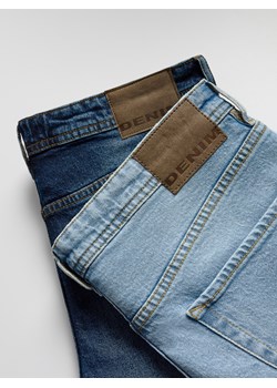 Reserved - Jeansy straight z efektem sprania - granatowy - id: YQ342-59J - marki Reserved - 186146276 Reserved - Jeansy straight z efektem sprania - granatowy ze sklepu Reserved w kategorii Jeansy męskie - zdjęcie 186146276