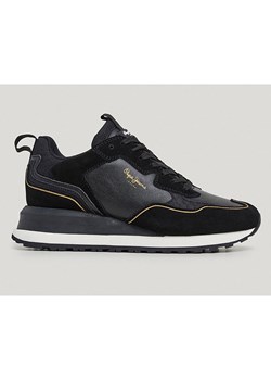 Pepe Jeans FOOTWEAR Sneakersy &quot;Blur Supra&quot; w kolorze czarnym ze sklepu Limango Polska w kategorii Buty sportowe damskie - zdjęcie 186146436