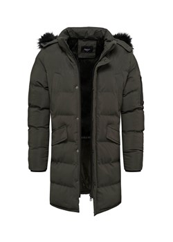 Kurtka męska zimowa parka ocieplana z kapturem Recea ze sklepu Recea.pl w kategorii Kurtki męskie - zdjęcie 186147176