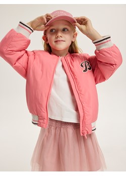 Reserved - Kurtka bomberka z haftem - koralowy ze sklepu Reserved w kategorii Kurtki dziewczęce - zdjęcie 186148535