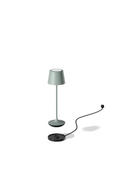 Lampa stołowa LED bezprzewodowa z pilotem LUNA MICRO zielono-szary matowy 6 sztuk/komplet ze sklepu Lysne w kategorii Lampy stołowe - zdjęcie 186149466