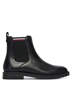 Botki Tommy Hilfiger Cleated Hilifger W FM0FM05728 Czarny ze sklepu eobuwie.pl w kategorii Buty zimowe męskie - zdjęcie 186149997