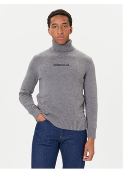 Guess Jeans Golf M5BR58 Z0561 Szary Regular Fit ze sklepu MODIVO w kategorii Swetry męskie - zdjęcie 186151248