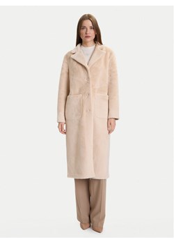 Rinascimento Futro CFC0122205003 Beżowy Regular Fit ze sklepu MODIVO w kategorii Płaszcze damskie - zdjęcie 186151385