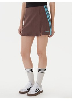 adidas Spódnica mini JX5305 Brązowy Regular Fit ze sklepu MODIVO w kategorii Spódnice - zdjęcie 186151427