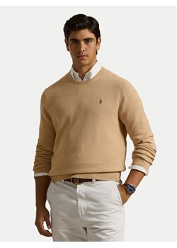 Polo Ralph Lauren Sweter 710918163502 Beżowy Regular Fit ze sklepu MODIVO w kategorii Swetry męskie - zdjęcie 186151499