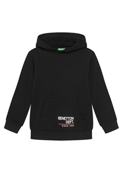 United Colors Of Benetton Bluza 3J68C204V Czarny Regular Fit ze sklepu MODIVO w kategorii Bluzy chłopięce - zdjęcie 186151517