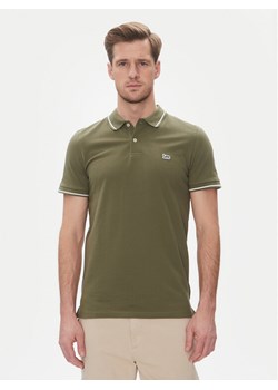 Lee Polo Pique 112363855 Zielony Regular Fit ze sklepu MODIVO w kategorii T-shirty męskie - zdjęcie 186151547