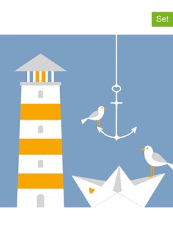 ppd Serwetki (40 szt.) &quot;Beach Lighthouse&quot; w kolorze niebieskim ze sklepu Limango Polska w kategorii Akcesoria kuchenne - zdjęcie 186153625