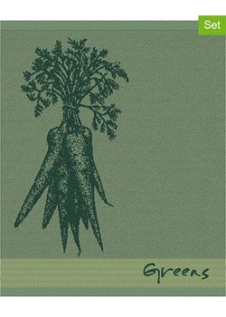 DDDDD Ręczniki kuchenne (6 szt.) &quot;Greens&quot; w kolorze zielonym - 55 x 50 cm ze sklepu Limango Polska w kategorii Ścierki kuchenne - zdjęcie 186153635