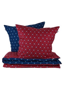 Schiesser Komplet pościeli flanelowej "Nahla" w kolorze czerwono-granatowym ze sklepu Limango Polska w kategorii Pościele - zdjęcie 186153857