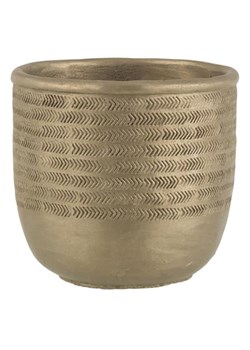 J Line Osłonka w kolorze złoto-zielonym na doniczkę - wys. 16 x Ø 17,5 cm ze sklepu Limango Polska w kategorii Doniczki i osłonki - zdjęcie 186154007