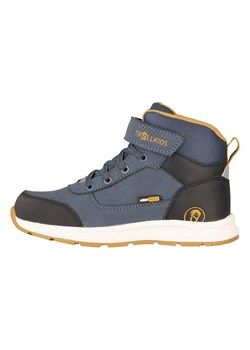 Trollkids Skórzane botki turystyczne &quot;Stavanger Mid Cut XT&quot; w kolorze granatowym ze sklepu Limango Polska w kategorii Buty trekkingowe dziecięce - zdjęcie 186155045