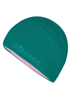 Trollkids Dwustronna czapka beanie &quot;Finnmark&quot; w kolorze turkusowo-fioletowym ze sklepu Limango Polska w kategorii Czapki dziecięce - zdjęcie 186155415