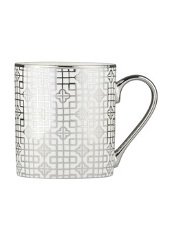 BIA INTERNATIONAL Kubek jumbo &quot;Art Deco&quot; w kolorze srebrnym - 400 ml ze sklepu Limango Polska w kategorii Dzbanki i zaparzacze - zdjęcie 186156336