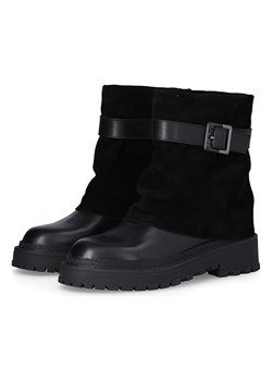 Liu Jo Skórzane botki w kolorze czarnym ze sklepu Limango Polska w kategorii Botki - zdjęcie 186157008