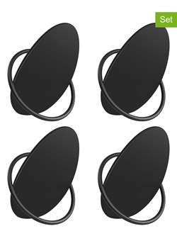 Songmics Haczyki (4 szt.) w kolorze czarnym na ubrania - 5,5 x 8,5 cm - id: 17579333 - marki Songmics - 186157507 Songmics Haczyki (4 szt.) w kolorze czarnym na ubrania - 5,5 x 8,5 cm ze sklepu Limango Polska w kategorii Szafy - zdjęcie 186157507