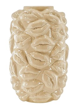 HouseVitamin Wazon &quot;Lips&quot; w kolorze beżowym - wys. 27 x Ø 17 cm ze sklepu Limango Polska w kategorii Wazony - zdjęcie 186157755